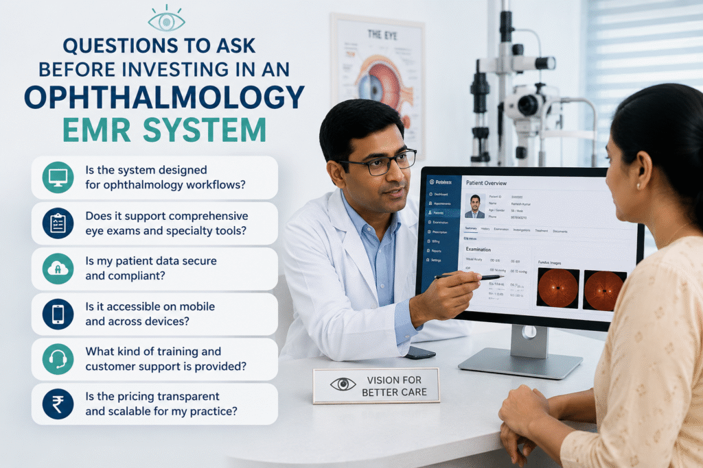 Questions to Ask Before Investing in an Ophthalmology EMR System