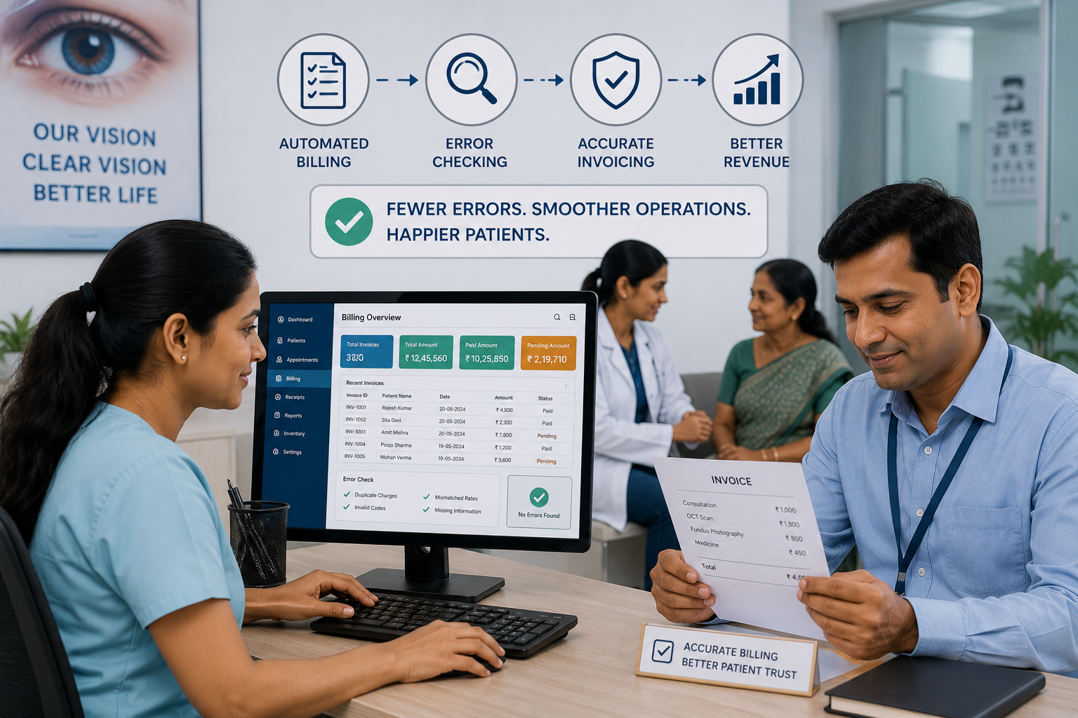How Eye Hospitals Can Reduce Billing Errors Using Software