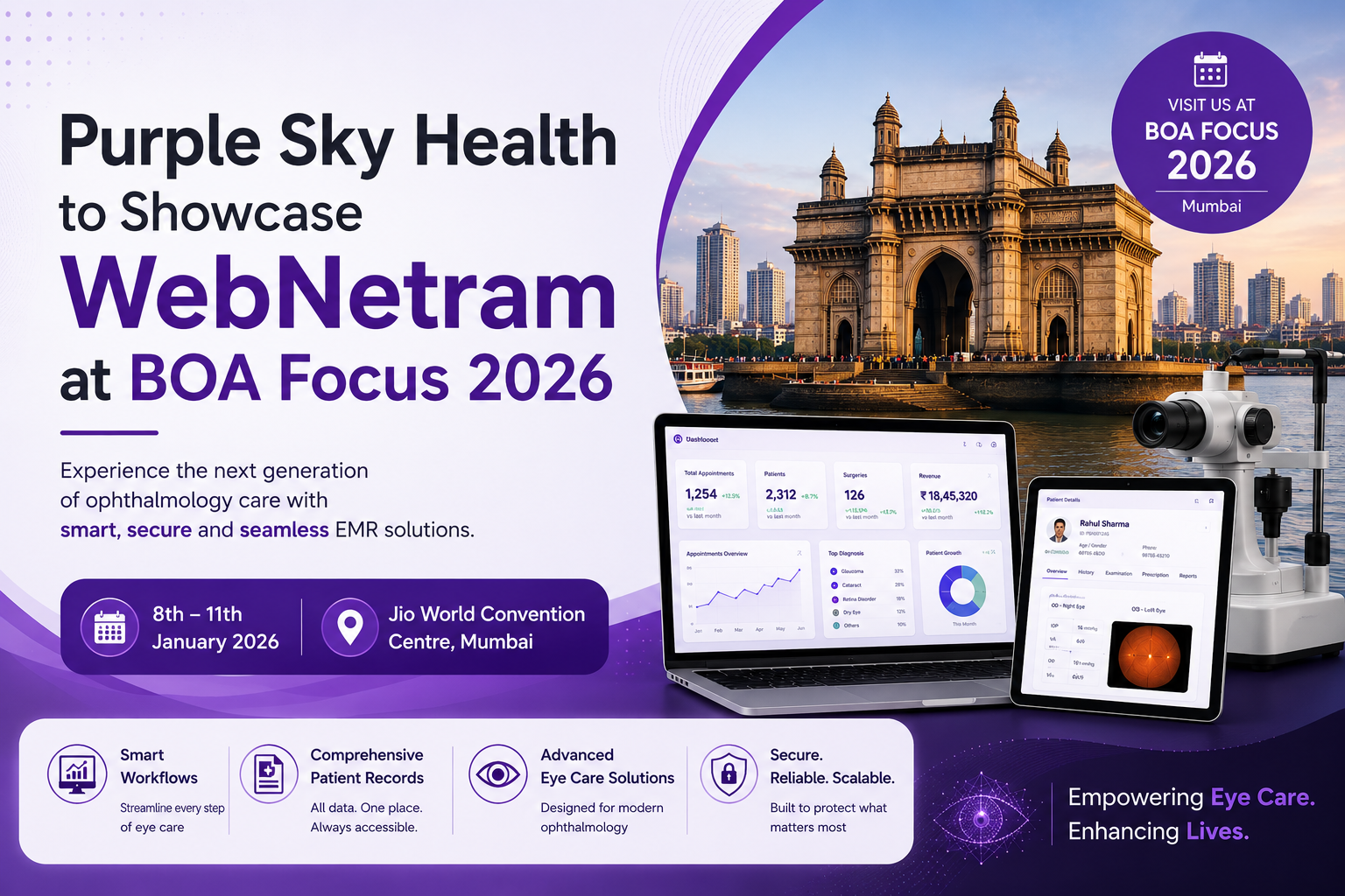 Purple Sky Health to Showcase WebNetram at BOA Focus 2026